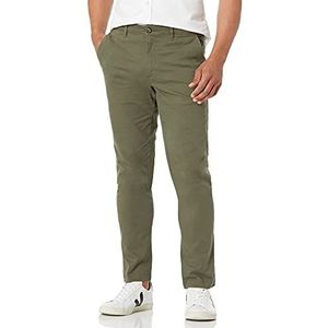 Amazon Essentials Skinny-Fit Broken-in Chino Pant Olijf, 28W x 28L