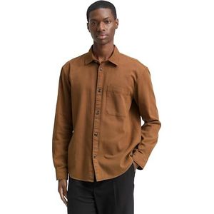 TOM TAILOR DENIM - Overhemd - Cognac - Comfort Fit - Lange Mouw