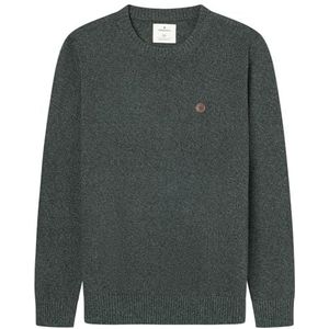 Springfield Nieuw structuurhemd met boomborduurwerk, groen, S