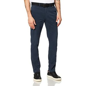 Calvin Klein Mannen Slim Fit kledingstuk Dye Chino riem Casual broek, Calvin Navy, 30W / 34L