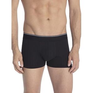 CALIDA Pure & Style Boxer voor heren, met elastische tailleband, functioneel ondergoed, zwart, 52-54