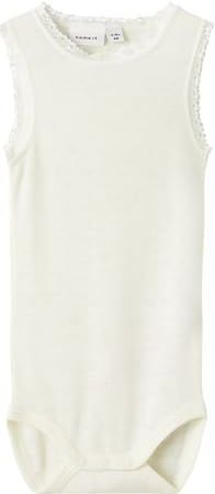 Merino Wol - Romper - Mouwloos - Drukknoopsluiting - Uniek Design