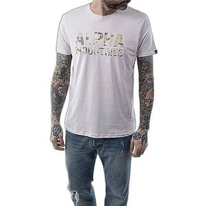 Alpha Industries Camo T-shirt voor heren Jet Stream White