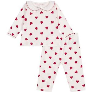 Petit Bateau Unisex Cookie_h25 nachtkleding, Marshmallow/Terkuit, 3 jaar EU