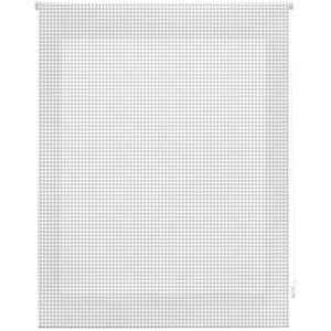 Blindecor Vichy | lichtdoorlatend rolgordijn | geruite stof grijs | 140 x 250 cm (breedte x hoogte) stofgrootte 137 x 245 cm | rolgordijnen