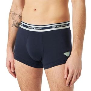Emporio Armani Heren Stretch Katoen Glanzende Logoband Trunk, Marine, L, Marinier, L