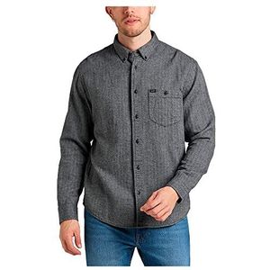 Lee Heren Riveted Shirt, Zwart, XXL