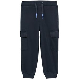 s.Oliver Junior Joggingbroek voor jongens met cargozakken, blauw 5952, 98