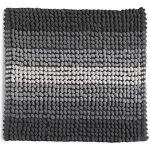 Gedy Bubble Badkamertapijt met antislip onderkant, kleur grijs, afmetingen 2,4 x 50 x 50 cm, gewicht 0,435 kg