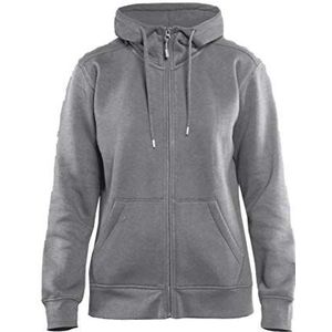 Blakläder 339510489400XXXL dames hoodie maat met ritssluiting in grijs, XXXL