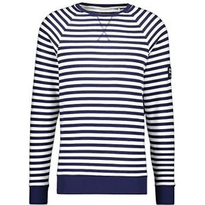 ALIFE and Kickin BorisAK Z Sweatshirt voor heren, ronde hals, pullover, marineblauw, S