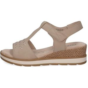 Caprice Dames 9-28780-42 sleehaksandalen, taupe suède, 36 EU, Taupe suède., 36 EU