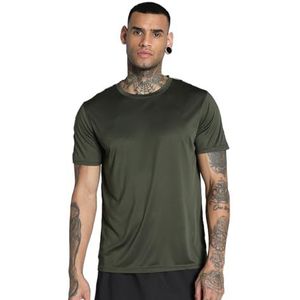 PUMA - ESSENTIALS TAPED TEE - Trainingsshirt - Dark olive - Korte Mouwen