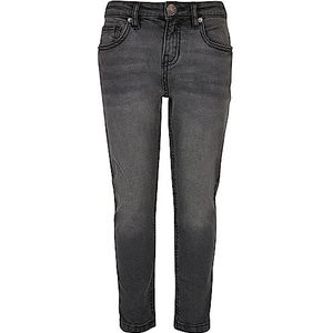 Urban Classics Korte broek met stretch denim broek voor jongens, Zwart gewassen, 134/140 cm