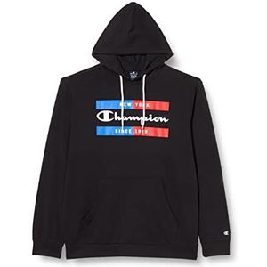 Champion Legacy Graphic Shop Authentic Powerblend Terry Box Logo sweatshirt met capuchon, zwart, S voor heren
