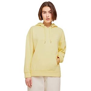 TOM TAILOR Denim Dames Hoodie sweatshirt met print 1031963, 25987 - Soft Yellow, L