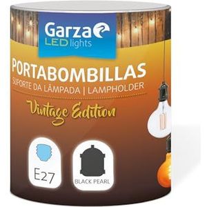 Garza - Vintage Black Pearl Bulb Holder, verstelbare textielkabel, E27-fitting