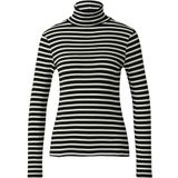 T-shirt - Zacht - Lange Mouwen - Slanke Pasvorm - Rolkraag - Gestreept