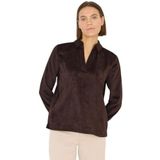 Cecil - Corduroy Blouse - Bruin - Dames