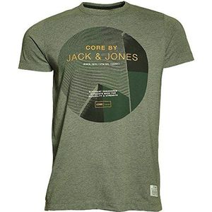 Jack and Jones T-shirt met korte mouwen voor heren met brede ronde hals