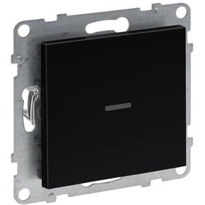 LEGRAND, SEANO 765831 Met Netatmoschakelaar met dimoptie en N-ladder, montage in holle wanddoos, HOME + CONTROL app, Smart Home, schroeven of spreidklauwen, maximaal 150 W, 230 V, 0,7 A, zwart
