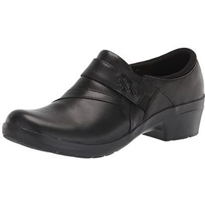 Clarks Dames Angie Pearl Loafer, Zwart leder, 35.5 EU