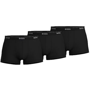HUGO BOSS Boxershorts voor heren, 3 stuks, blauw/grijs/rood, groot, Nieuw zwart, S