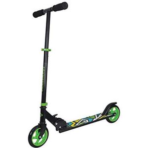 Schildkröt City Scooter RunAbout, wielen van 145 mm, aluminium scooter, opvouwbaar, voor kinderen + 6 jaar, kleur: groen, 510304