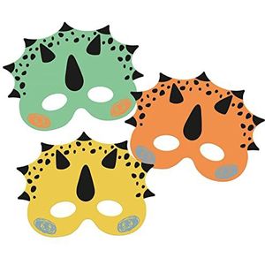 Folat 68333 Maskers Dino Roars - 6 stuks