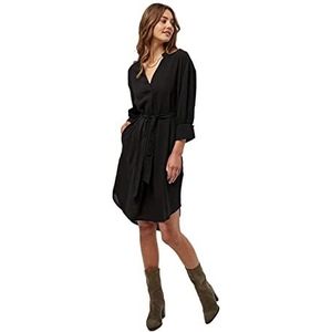 Peppercorn Sabia V-hals knielengte jurk | Zwarte jurken voor vrouwen VK | Lente damesjurken | Maat L