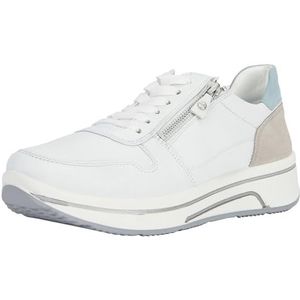 ARA Dames Sapporo Sneakers, Wit Aqua Pebble, 39 EU Breed