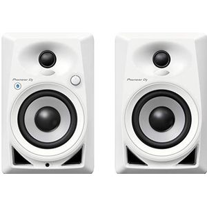 Pioneer DJ DM-40BT-W Bluetooth studiomonitor, wit