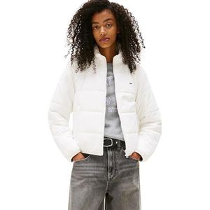 Tommy Jeans Puffer Jacket voor dames, Wit (Ecru), XXS