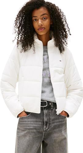 Tommy Jeans Puffer Jacket voor dames, Wit (Ecru), XXS