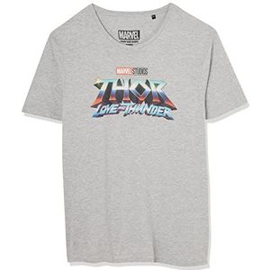 Marvel T-shirt voor heren, Grijs melange, XXL
