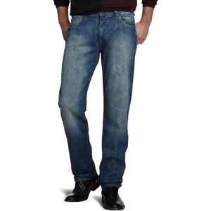 Calvin Klein Jeans Heren jeans normale tailleband CMA300DQ7MB, blauw (D77), 33W / 34L