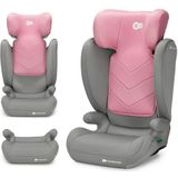 Kinderkraft I-SPARK Baby-autostoeltje i-Size Groep 2/3 100-150 cm, van 3,5 tot 12 jaar, 15 tot 36 kg, licht (4,5 kg), 3-puntsgordel, Zijbescherming, Roze