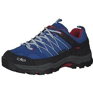 CMP KIDS RIGEL LOW TREKKING SHOES KIDS WP uniseks-kind Trekkingschoenen,Kobalt-steengrijs-vuurrood,41 EU