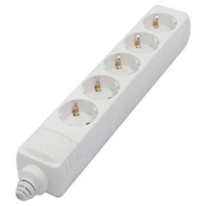 Snoerloze multistekkerdoos, 5 x 16 A – wit (SCH)