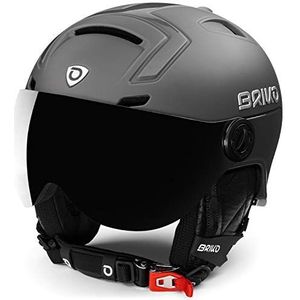 Briko (ZIOIO) Stromboli 1V, Helmets Unisex – volwassenen, 929MATT Shiny Grey, S