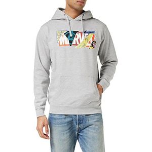 Marvel Heren Scrapbook Logo Hoodie Hoodie, grey heather, S