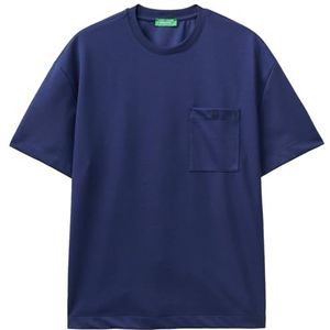 United Colors of Benetton T-shirt voor heren, donkerblauw 252, L