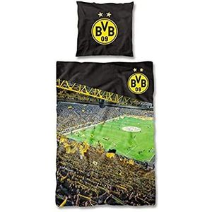 Borussia Dortmund, BVB-beddengoed ZuidTribüne, meerkleurig, 135 x 200 cm