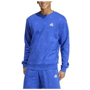 adidas Crew Sweatshirt voor heren, Semi Lucid Blauw, XXL tall