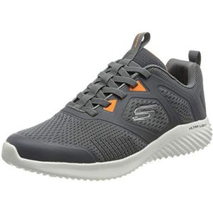 Skechers Heren Bounder High Degree Wandelschoen, Houtskool Mesh Synthetische Oranje Trim, 40 EU