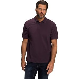 JP 1880 Heren poloshirt Piquee T-shirt, donkerpaars, 4XL, donkerviolet, 4XL