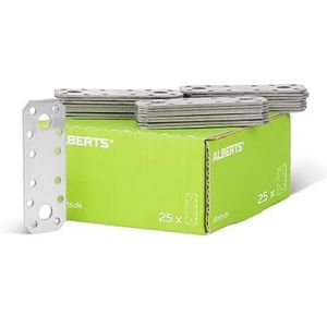 Alberts 851774 verbindingsplaat | rvs | 96 x 35 mm | set van 25
