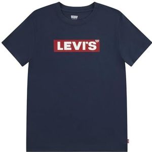 Levi's LVN Boxtab Tee voor jongens 8ej764 T-shirt, Jurk Blues, 6 jaar