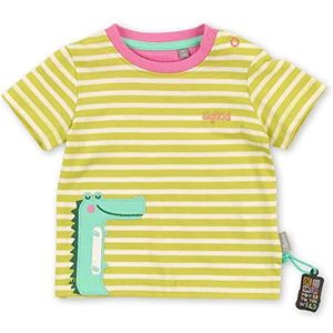 Sigikid T-shirt voor babymeisjes, Geel/Gestreept/Wildlife, 68 cm