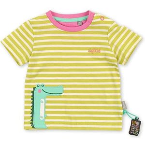 Sigikid T-shirt voor babymeisjes, Geel/Gestreept/Wildlife, 62 cm